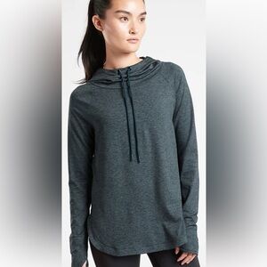 Athleta Women's Dark Gray Cowl Neck Sweatshirt